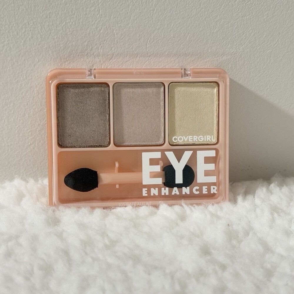 CoverGirl Eye Enhancer Eyeshadow Trio #105 Cafe Au Lait .14‎ oz Neutral Shades